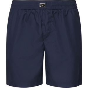 Dolce & Gabbana, Heren, Badkleding, Blauw, Maat: L Nylon,