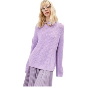 Twinset, Dames, Truien, Paars, Maat: S Wol,