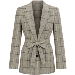 Twinset, Dames, Jassen, Grijs, Maat: XS Leer,