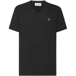 Philipp Plein, Heren, Tops, Zwart, Maat: XS Katoen,