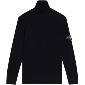Stone Island, Heren, Truien, Zwart, Maat: L Wol,