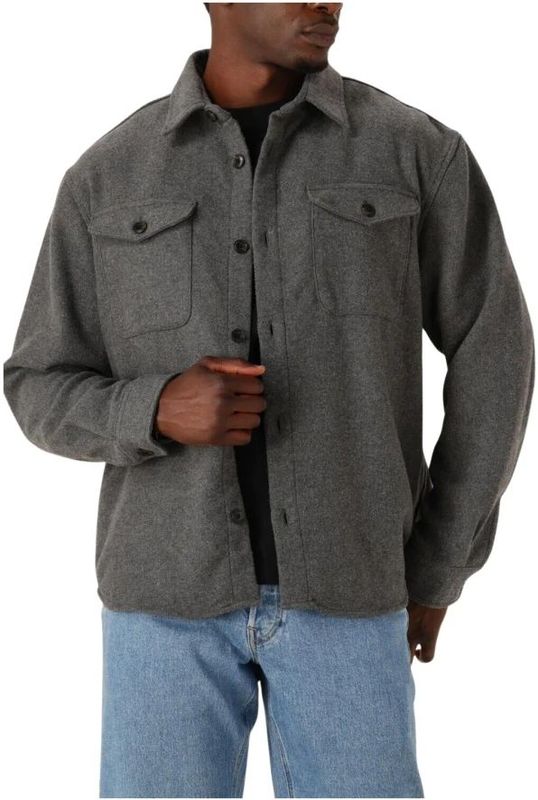 Selected Homme - Slhrlxpablo - Overshirt - Grijs - Wolmix