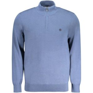 Timberland - Heren Sweater - Blauw - Katoen - Met Rits