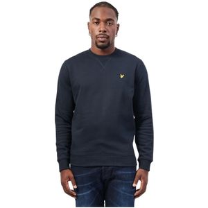 Lyle & Scott, Heren, Sweatshirts & Hoodies, Blauw, Maat: S Katoen,