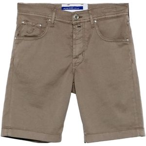 Jacob Cohën, Heren, Korte broeken, Bruin, Maat: W30 Katoen,