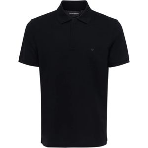 Emporio Armani, Heren, Tops, Blauw, Maat: S Katoen,