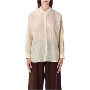 Sessun, Dames, Blouses & Shirts, Beige, Maat: XS