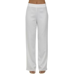 Corte dei Gonzaga, Dames, Broeken, Wit, Maat: XL Leer,