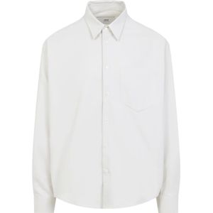 Ami Paris, Heren, Overhemden, Wit, Maat: L Katoen,