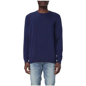 Drumohr, Heren, Truien, Blauw, Maat: S Wol,