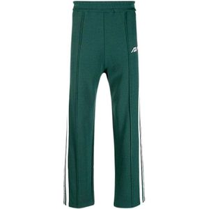 Autry Joggingbroek met elastische taille en witte strepen , Green , Heren , Maat: M