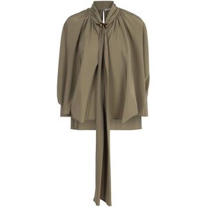 Max Mara, Dames, Blouses & Shirts, Groen, Maat: S Zijde,