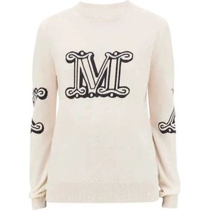 Max Mara, Dames, Truien, Wit, Maat: S Kasjmier,