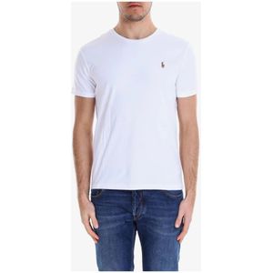 Polo Ralph Lauren, Heren, Tops, Wit, Maat: M Katoen,