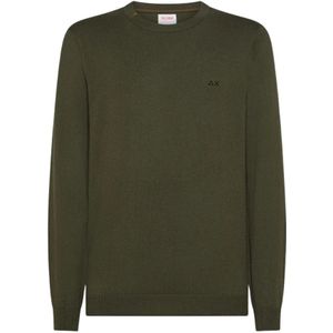 Sun68, Heren, Truien, Groen, Maat: S Katoen,