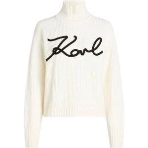 Karl Lagerfeld, Dames, Truien, Wit, Maat: S