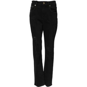 Dolce & Gabbana, Dames, Jeans, Zwart, Maat: 2XS Denim,