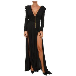 Elisabetta Franchi, Dames, Jurken, Zwart, Maat: L Viscose,