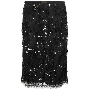 Gucci, Dames, Rokken, Zwart, Maat: S Leer,