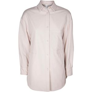 Duno, Dames, Blouses & Shirts, Beige, Maat: 2XS Zijde,