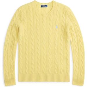 Polo Ralph Lauren - Vesta - Gebreide Trui - Geel - Ronde Halslijn
