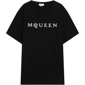 Alexander McQueen, Heren, Tops, Zwart, Maat: L
