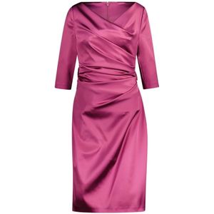 Talbot Runhof, Dames, Jurken, Paars, Maat: 5XL Satijn,