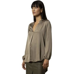 Kocca, Dames, Blouses & Shirts, Grijs, Maat: S