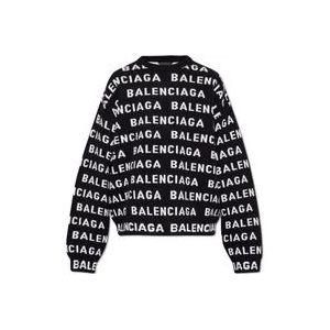 Balenciaga Trui met logo , Black , Heren , Maat: M