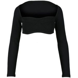 Dsquared2, Dames, Tops, Zwart, Maat: S Viscose,