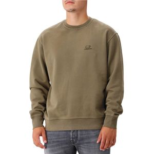 C.p. Company, Heren, Sweatshirts & Hoodies, Groen, Maat: S Katoen,