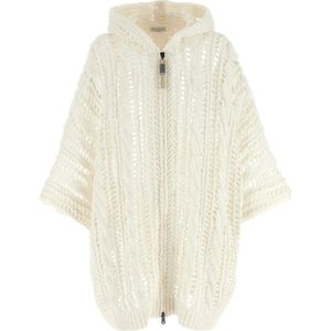 Brunello Cucinelli, Dames, Truien, Wit, Maat: XS