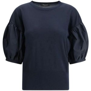 Fabiana Filippi - Puff Sleeve Sweater - Blauw - Dames