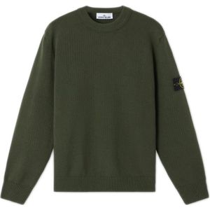 Stone Island, Heren, Truien, Groen, Maat: L Katoen,