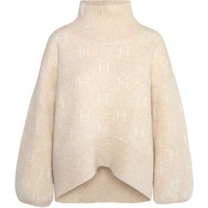 Hést, Dames, Truien, Beige, Maat: S Leer,