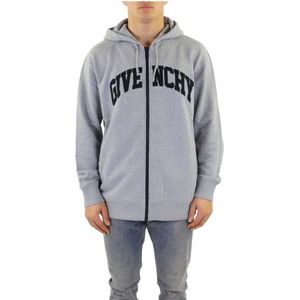 Givenchy, Heren, Sweatshirts & Hoodies, Grijs, Maat: M