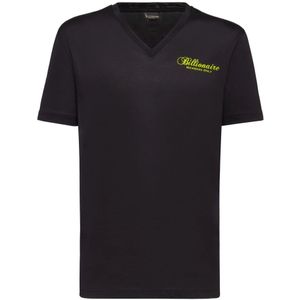 Billionaire, Heren, Tops, Zwart, Maat: XS Katoen,