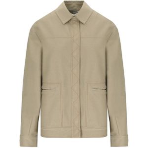 Max Mara, Dames, Jassen, Beige, Maat: M Denim,