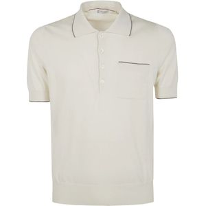 Brunello Cucinelli, Heren, Tops, Beige, Maat: 2XL Katoen,