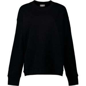 Moncler, Dames, Sweatshirts & Hoodies, Zwart, Maat: XS Katoen,