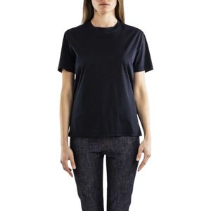 Jil Sander, Dames, Tops, Blauw, Maat: L Katoen,