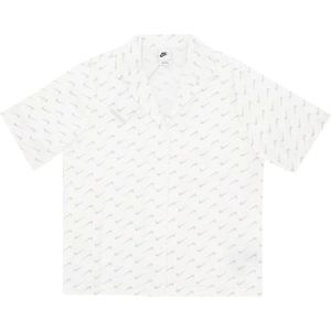 Nike, Dames, Blouses & Shirts, Wit, Maat: M Katoen,