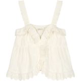 Fabienne Chapot - Top - Crème - Mouwloos - Normale Pasvorm