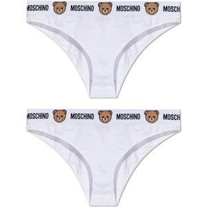 Moschino, Dames, Ondergoed, Wit, Maat: S Katoen,