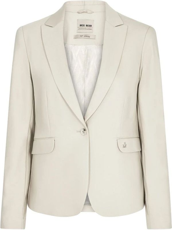 MOS MOSH - BLAKE NIGHT - Blazer - Zwart - Katoen/Elastaan - Getailleerd Model