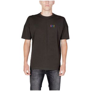 Emporio Armani Ea7, Heren, Tops, Zwart, Maat: S Katoen,