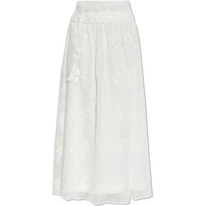 Munthe, Dames, Rokken, Wit, Maat: XS Polyamide,