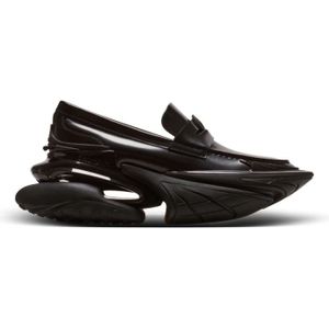 Balmain Main Lab Unicorn geglazuurde leren loafers , Black , Heren , Maat: 46 EU