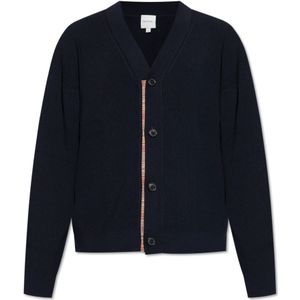 Paul Smith, Heren, Truien, Blauw, Maat: S Katoen,