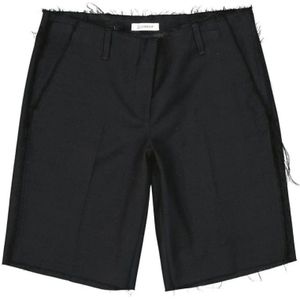 Dondup, Dames, Korte broeken, Zwart, Maat: M Wol,